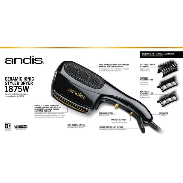 Andis Ceramic Ionic Styler Dryer 1875