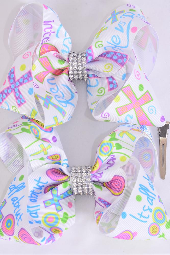 "Jesus" Jumbo Hair Bow 6"X5"