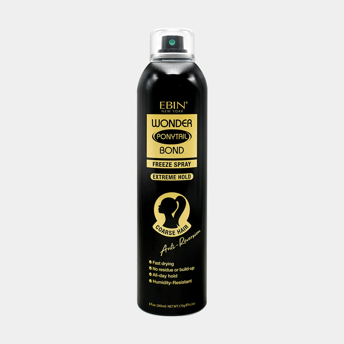 EBIN Wonder Ponytail Bond Freeze Spray Extreme Hold 8oz