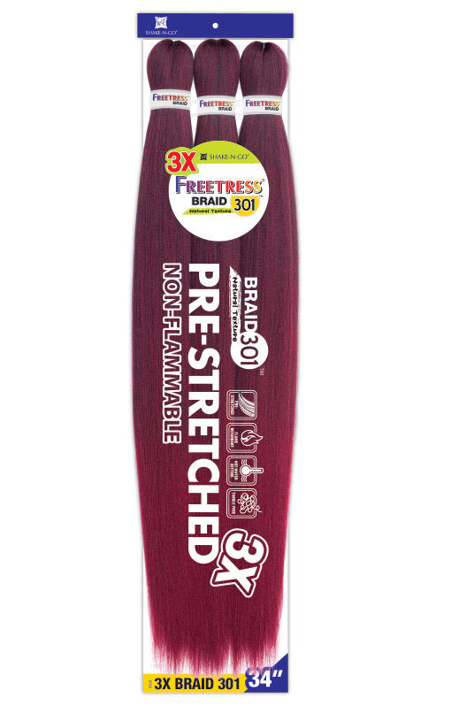 Shake N' GoFreetress 3x Pretretched Braid 301 34"