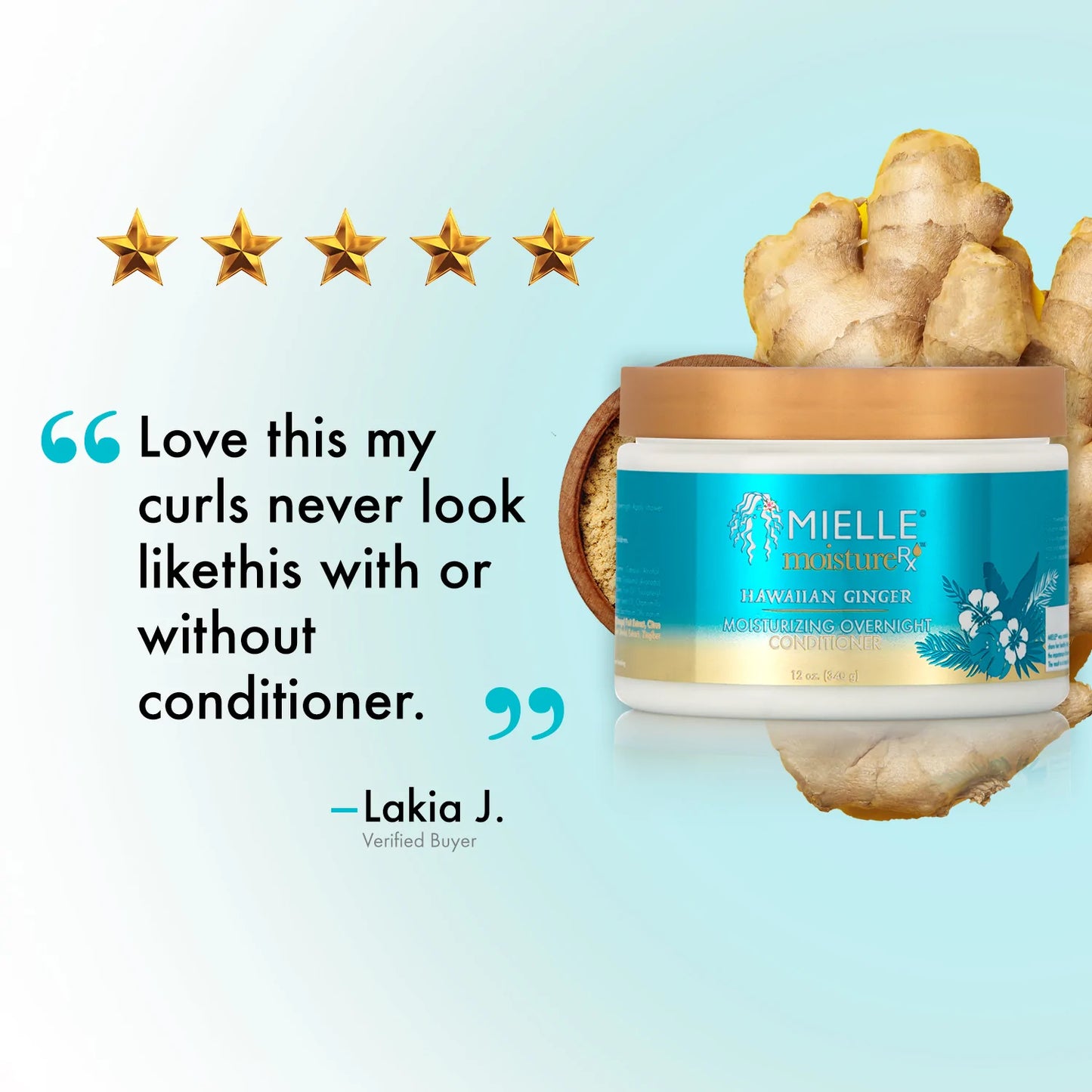 Mielle Moisture RX Hawaiian Ginger Moisturizing Overnight Conditioner