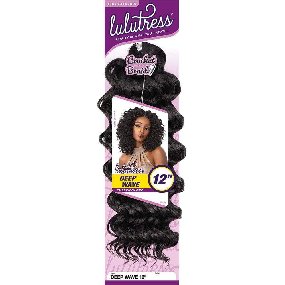 Sensationnel Lulutress Deep Wave 12” Synthetic Crochet Braid
