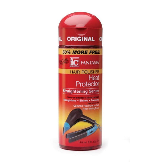 Fantasia IC Hair Polisher Heat Protector Straightening Serum 2oz
