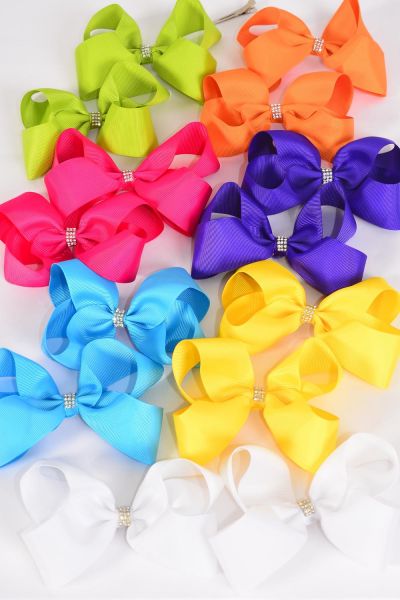 Clear Center Stones *Alligator Clip