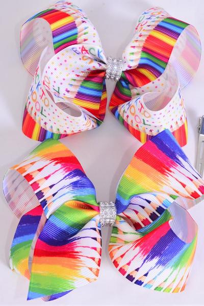 Jumbo Bak to School Color Pencil *Alligator Clip