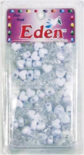 Eden Collection White Heart Beads 250ct