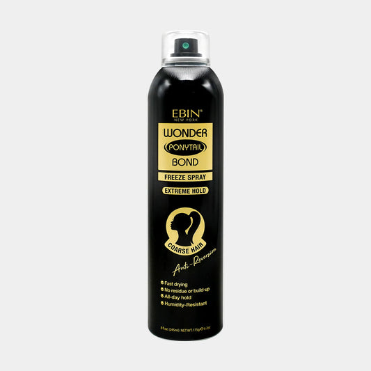 EBIN Wonder Ponytail Bond Freeze Spray Extreme Hold 8oz