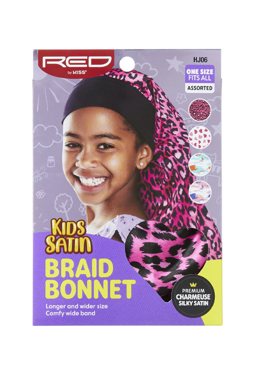 Red by Kiss Kids Braid Bonnet