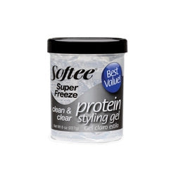 Softee Super Freeze Protein Styling Gel 8oz
